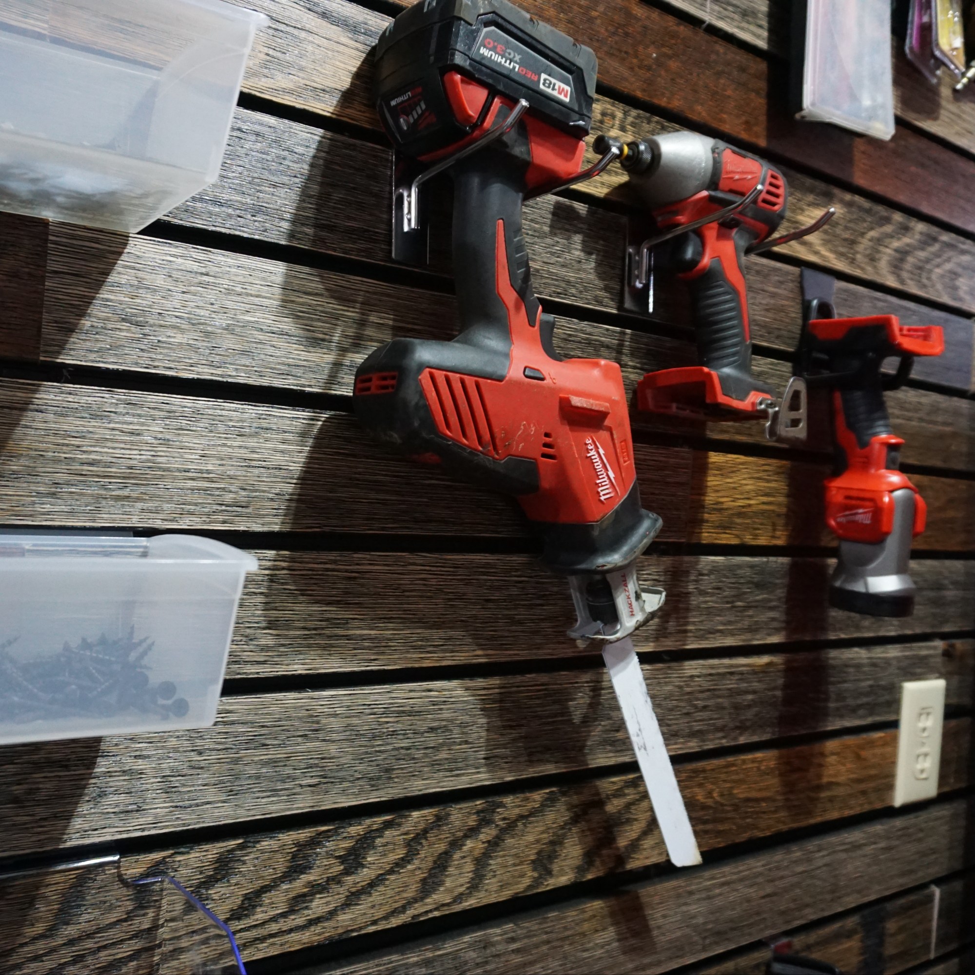 Slatwall Garage Tool Organization